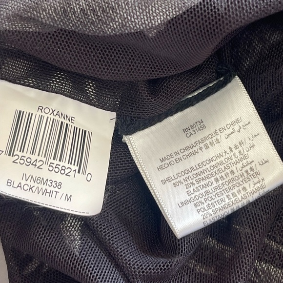 BCBGMaxAzria Roxanne Asymmetrical Ruched Mesh Cocktail Dress Size Medium - Picture 3 of 16